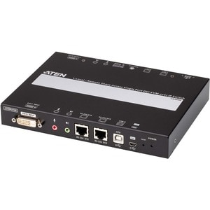 ATEN CN9600 KVM Switchbox - 1 Computer(s) - 1 Local User(s) - 1920 x 1200 - 2 x Network (RJ-45) - 4 x USB - 2 x DVI