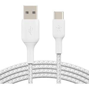 Belkin BoostCharge 2.99 m USB-C/USB-A Data Transfer Cable - 1 - Cable for Smartphone, Tablet, Notebook, Power Bank, AirPod