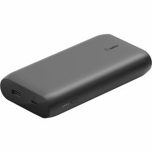 Belkin 30W USB-C 2-Port Power Bank - 20k mAh - 1xUSB-C (30W), 1xUSB-A (12W) - Portable Charger - Black - 20000 mAh