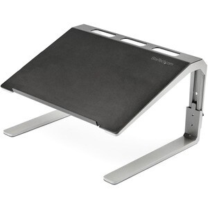 StarTech.com Adjustable Laptop Stand - Heavy Duty Steel & Aluminum - 3 Height Settings - Tilted - Ergonomic Laptop Riser f