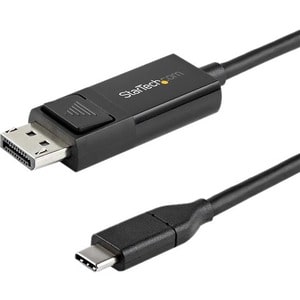 StarTech.com 3ft (1m) USB C to DisplayPort 1.2 Cable 4K 60Hz - Reversible DP to USB-C / USB-C to DP Video Adapter Monitor 