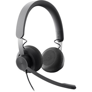 Logitech Zone Wired Noise Cancelling Headset, Certified for Microsoft Teams with advanced noise-canceling mic, USB-C with 