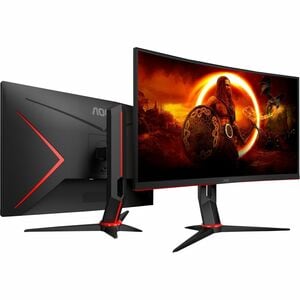 AOC CQ27G2U 27" Class WQHD Ecrã curvo Monitor LCD para gaming - 16:9 - Preto - 68.6 cm (27") Viewable - Alinhamento vertic