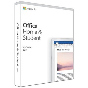 Microsoft Office Famille et Étudiant 2019 - Box Pack - 1 PC/Mac - Medialess - Français - PC, Mac à processeur Intel