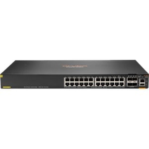 HPE 6200F 24G Class4 PoE 4SFP+ 370W Switch - 24 Ports - Manageable - 3 Layer Supported - Modular - 65 W Power Consumption 