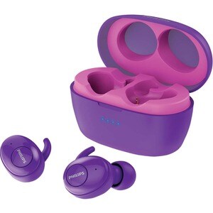 Philips SHB2505PP True Wireless Earbud Stereo Earset - Pink, Purple - Binaural - In-ear - 1000 cm - Bluetooth - 20 Hz to 2