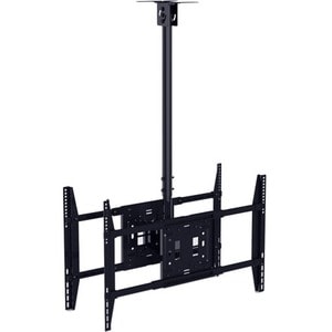 ITB Ceiling Mount for Digital Signage Display, Monitor - Black - 2 Display(s) Supported - 190.5 cm (75") Screen Support - 
