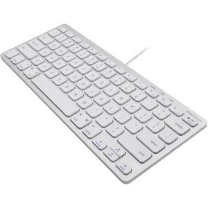 Macally Compact Aluminum USB-C Wired Keyboard for Mac and PC - Cable Connectivity - USB Type C Interface - 78 Key(s) - Cut