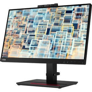 Lenovo ThinkVision T22v-20 22" Class Webcam Full HD LCD Monitor - 16:9 - Raven Black - 21.5" Viewable - In-plane Switching