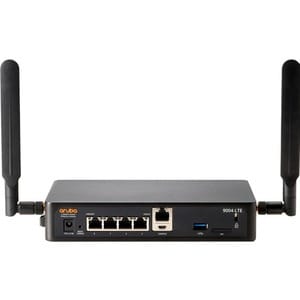 HPE 9004-LTE Cellular Modem/Wireless Router - 4G - LTE - 4 x Network Port - USB - Gigabit Ethernet - Desktop, Rack-mountable