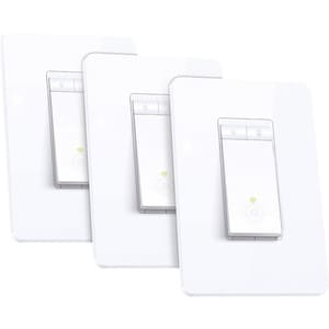 Kasa Smart Wi-Fi Light Switch, Dimmer - Light Control - Alexa, Google Assistant Supported - 120 V AC, 230 V AC - 150 W, 30