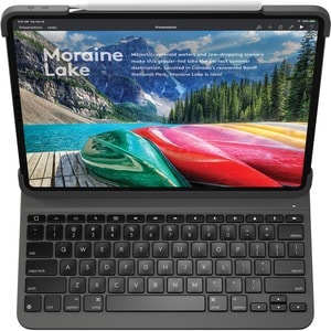 Logitech Slim Folio Pro Keyboard/Cover Case (Folio) for 27.9 cm (11") Apple iPad Pro (2017), iPad Pro (2018) Tablet - Grap