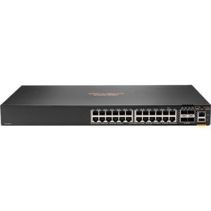 HPE 6200F 24G 4SFP+ Switch - 24 Ports - Manageable - 2 Layer Supported - 59 W Power Consumption - Twisted Pair, Optical Fi