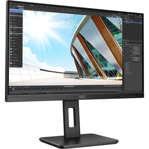 AOC 24P2Q 24 Zoll Class Full HD LCD-Monitor - 16:9 Format - Schwarz - 60,5 cm (23,8 Zoll) Viewable - IPS-Technologie (In-P