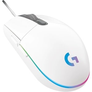 Logitech G203 Gaming Mouse - USB - 6 Button(s) - White - Cable - 8000 dpi