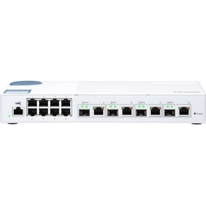 QNAP QSW-M408-4C 8 Ports Manageable Ethernet Switch - Gigabit Ethernet, 10 Gigabit Ethernet - 10/100/1000Base-T, 10GBase-T