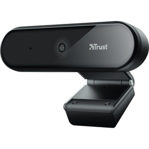 Trust Tyro Webcam - 30 fps - Black, Silver - USB 2.0 - 1920 x 1080 Video - Auto-focus - Microphone - Notebook, Computer