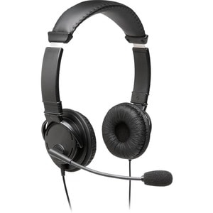 Kensington Wired Over-the-head Stereo Headset - Binaural - Circumaural - Noise Cancelling Microphone - USB