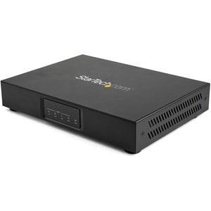 StarTech.com ST124HDVW. Video Porttyp: HDMI, USB port type: USB Typ-A. Materialien: Metall, Produktfarbe: Schwarz, Maximum