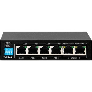 D-Link DES-F1006P-E 6 Ports Ethernet Switch - 2 Layer Supported - Twisted Pair - Desktop