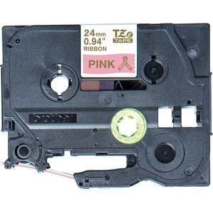 Brother P-touch Thermal Transfer Printable Ribbon - Pink - 24 mm x 4 m - Satin - 1 Roll