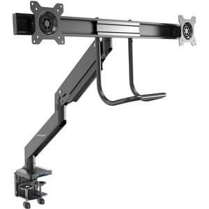 StarTech.com Desk Mount Dual Monitor Arm with USB & Audio, Slim Dual Monitor VESA Mount up to 32" (17.6lb/8kg) Displays, C