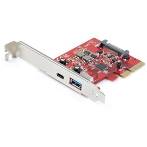 StarTech.com 2-Port 10Gbps USB-A & USB-C PCIe Card Adapter - USB 3.2 Gen 2 PCI Express Expansion Add-On Card - Windows, ma