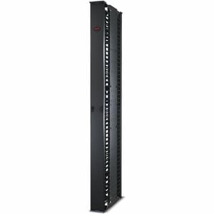 APC by Schneider Electric Cable Organizer - Black - 1 Pack Pack - Cable Manager - 1U Rack Height