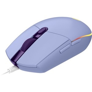 Logitech G203 Gaming Mouse - USB - 6 Button(s) - Lilac - Cable - 8000 dpi