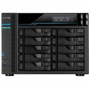 Asustor Lockerstor 10 Pro| AS7110T | Enterprise Network Attached Storage | 3.4GHz Quad-Core, One 10GbE Port, Three 2.5GbE 