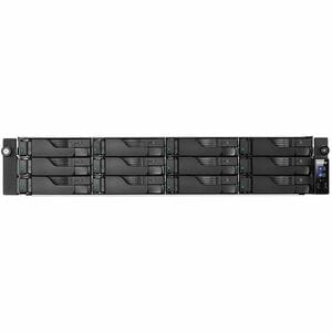 Asustor LOCKERSTOR 12R Pro AS7112RDX - 12 Bay NAS, Quad-Core 3.4-4.6GHz CPU, 4x 1GbE Port, 8GB RAM DDR4, 2U Rackmount Serv