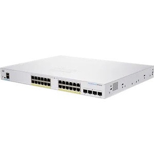 Cisco 350 CBS350-24P-4G Ethernet Switch - 28 Ports - Manageable - 2 Layer Supported - Modular - 4 SFP Slots - 33.09 W Powe