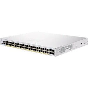 Cisco 350 CBS350-48P-4G Ethernet Switch - 52 Ports - Manageable - Gigabit Ethernet - 1000Base-T, 1000Base-X - 2 Layer Supp