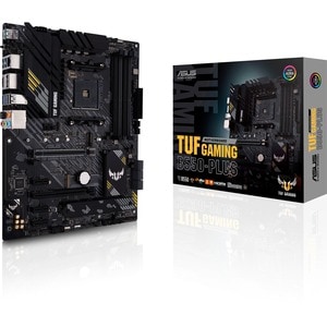 TUF GAMING B550-PLUS Desktop Motherboard - AMD B550 Chipset - Socket AM4 - ATX - 128 GB DDR4 SDRAM Maximum RAM - DIMM, UDI