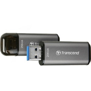 Transcend JetFlash 920 256 GB USB 3.2 (Gen. 1) Typ A Flash-Laufwerk - Grau - 420 MB/s Read Speed - 400 MB/s Write Speed