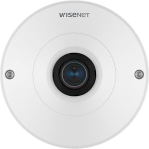 Wisenet QNF-9010 12 Megapixel Indoor Network Camera - Color - Fisheye - White - H.265, H.264, MJPEG, H.264M, H.264H - 3008