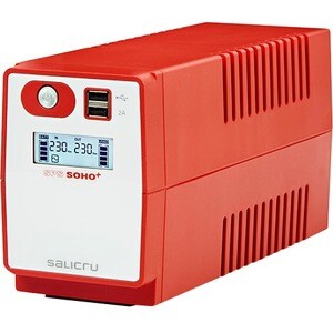 Salicru SPS SOHO+ SPS 850 SOHO+ IEC Linha interativa UPS - 850 VA/480 W - Torre - 4 Hora Recharge - 230 V AC Input - 230 V