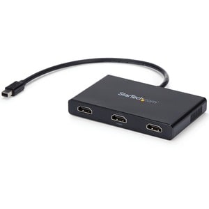 StarTech.com Signal Splitter - Plastic - 30 Hz to 60 Hz - 3840 × 2160 - 15.20 m Maximum Operating Distance - DisplayPort -