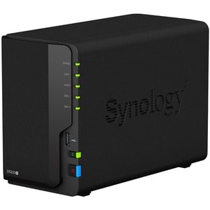 Synology DiskStation DS220+ 2 x Total Bays SAN/NAS Storage System Celeron J4025 Dual-core (2 Core) 2 GHz - 2 GB RAM - DDR4