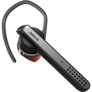 Jabra TALK 45 Wireless Earbud, Over-the-ear Mono Earset - Silver - Monaural - In-ear - 3000 cm - Bluetooth - 16 Ohm - 200 