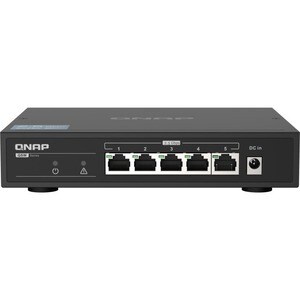QNAP QSW-1105-5T 5 Ports Ethernet Switch - 2 Layer Supported - 12 W Power Consumption - Twisted Pair - Desktop