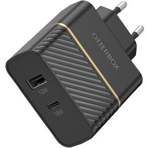 OtterBox AC Adapter - USB - 5 V DC/3 A, 9 V DC Output - Black Shimmer