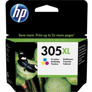 HP 305XL Original High Yield Inkjet Ink Cartridge - Tri-colour Pack - 200 Pages