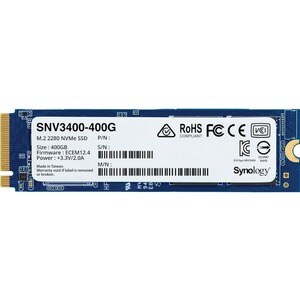 SSD Synology SNV3400-400G - M.2 2280 Interne - 400 Go - PCI Express NVMe (PCI Express NVMe 3.0 x4) - 0,68 DWPD - 500 To TB