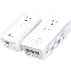 TP-Link TL-WPA8631P KIT Powerline Network Adapter - 1 - 3 x Network (RJ-45) - 1300 Mbit/s Powerline - 300 m Distance Suppo