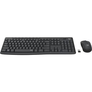 Logitech MK295 Keyboard & Mouse - Pan-Nordic - USB Wireless RF - Keyboard/Keypad Color: Graphite - USB Wireless RF Mouse -