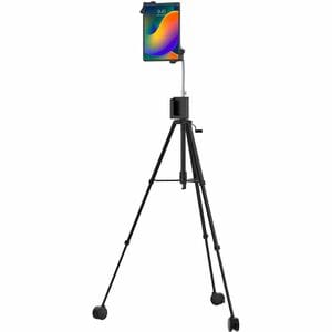 CTA Digital Rolling Tripod Floor Stand for 7-13" Tablets - Up to 13" Screen Support - 69" Height x 22" Width - Floor - Black