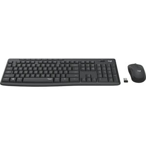 Logitech MK295 Keyboard & Mouse - English (US) - USB Wireless RF - Keyboard/Keypad Color: Graphite - USB Wireless RF Mouse