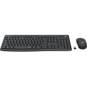 Logitech MK295 Keyboard & Mouse - USB Wireless RF - Keyboard/Keypad Color: Graphite - USB Wireless RF Mouse - Pointing Dev