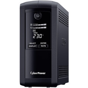 CyberPower Value Pro VP1000EILCD Line-interactive UPS - 1 kVA/550 W - Tower - AVR - 8 Hour Recharge - 1 Minute Stand-by - 